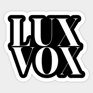 LUX E VOX Sticker